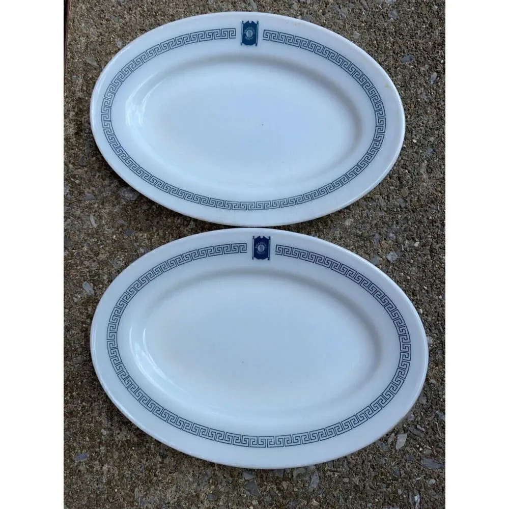 2 Pyrex Bradford House Tableware By Corning Milk Glass Small Serving Platters